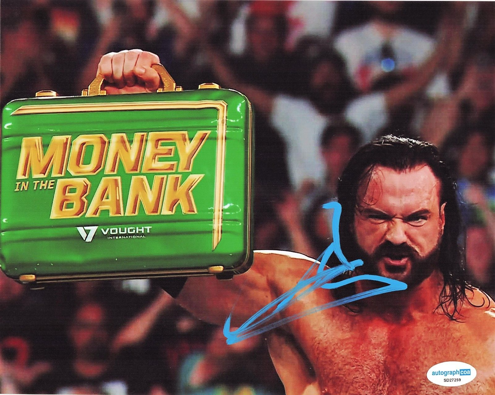 Drew McIntyre Signed 8x10 Photo WWE Wrestling Champion w/ACOA SD27259