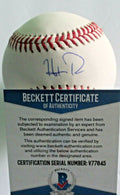 Hudson Potts Signed Official Major League Baseball Padres W/Beckett COA V77845