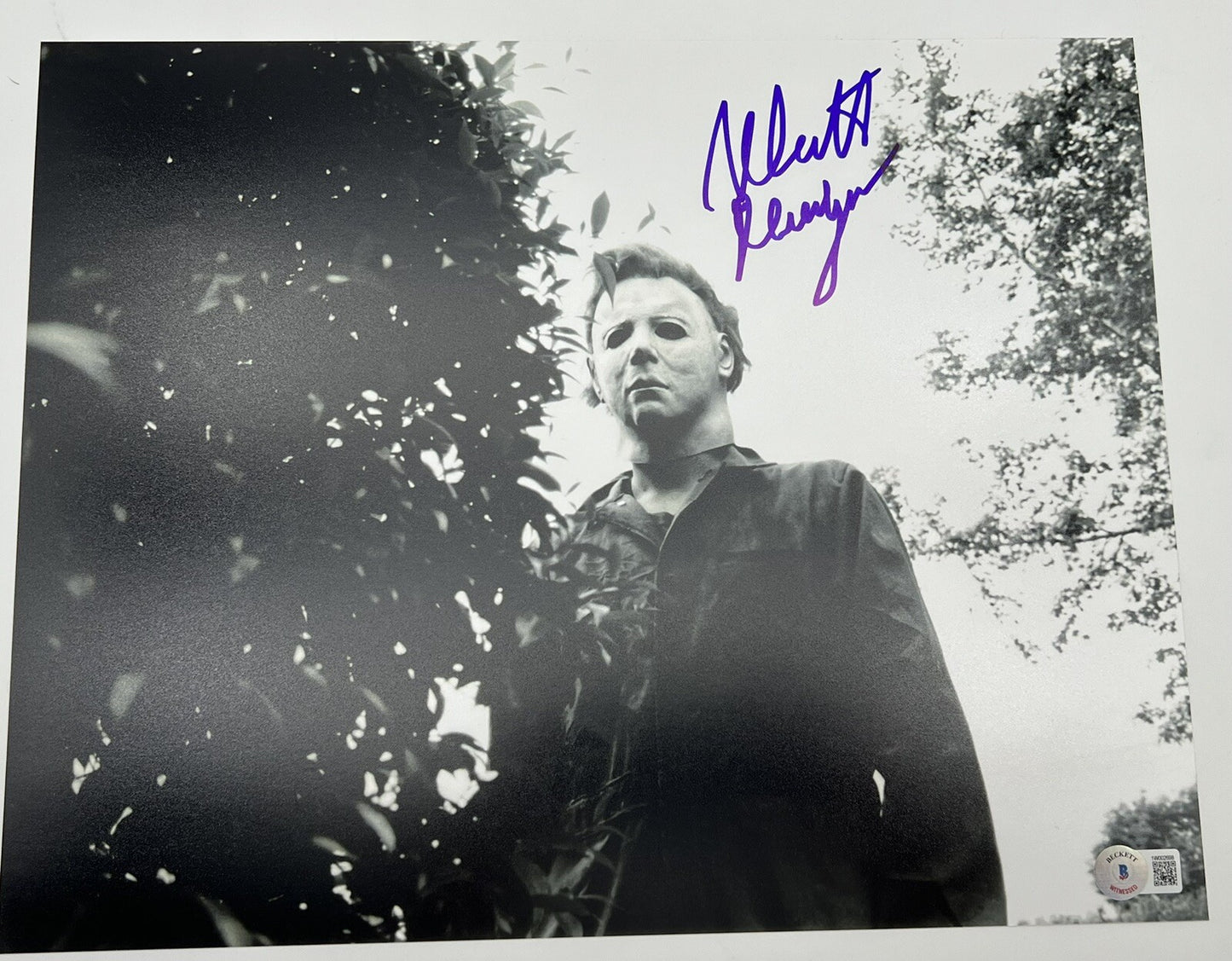 Nick Castle Signed Halloween Movie Michael Myers 11x14 Photo w/Beckett COA #8