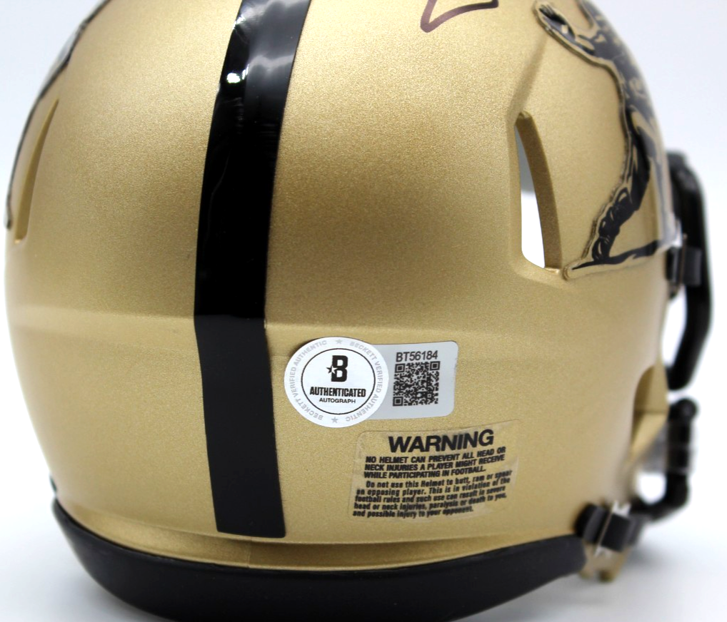 Johnny Manziel Signed Heisman Trophy Mini Helmet Texas A&M w/Beckett COA BT56184