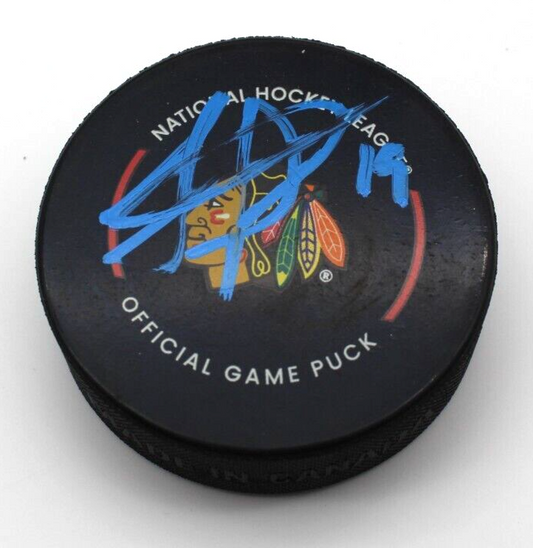 Jonathan Toews Signed Chicago Blackhawks Game Hockey Puck w/Beckett COA BN71146