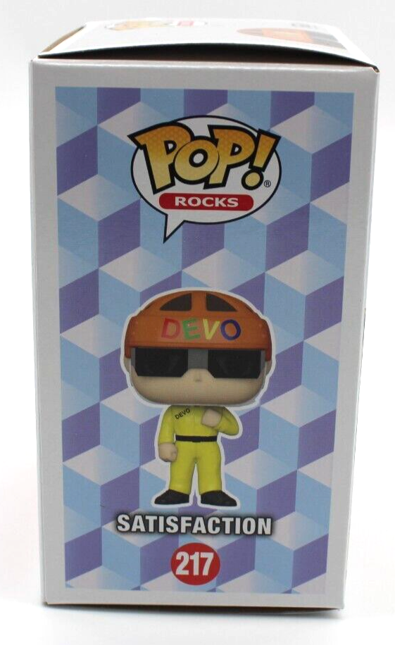 Gerald Casale Signed Devo Satisfaction Funko Pop 217 w/Beckett COA BM98973