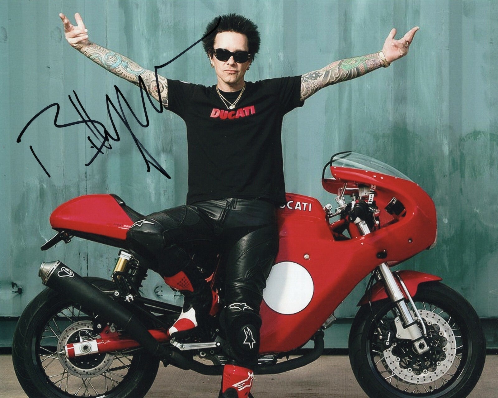 Billy Morrison Signed 8x10 Photo w/COA Singer Billy Idol Diablo Camp Freddy #1