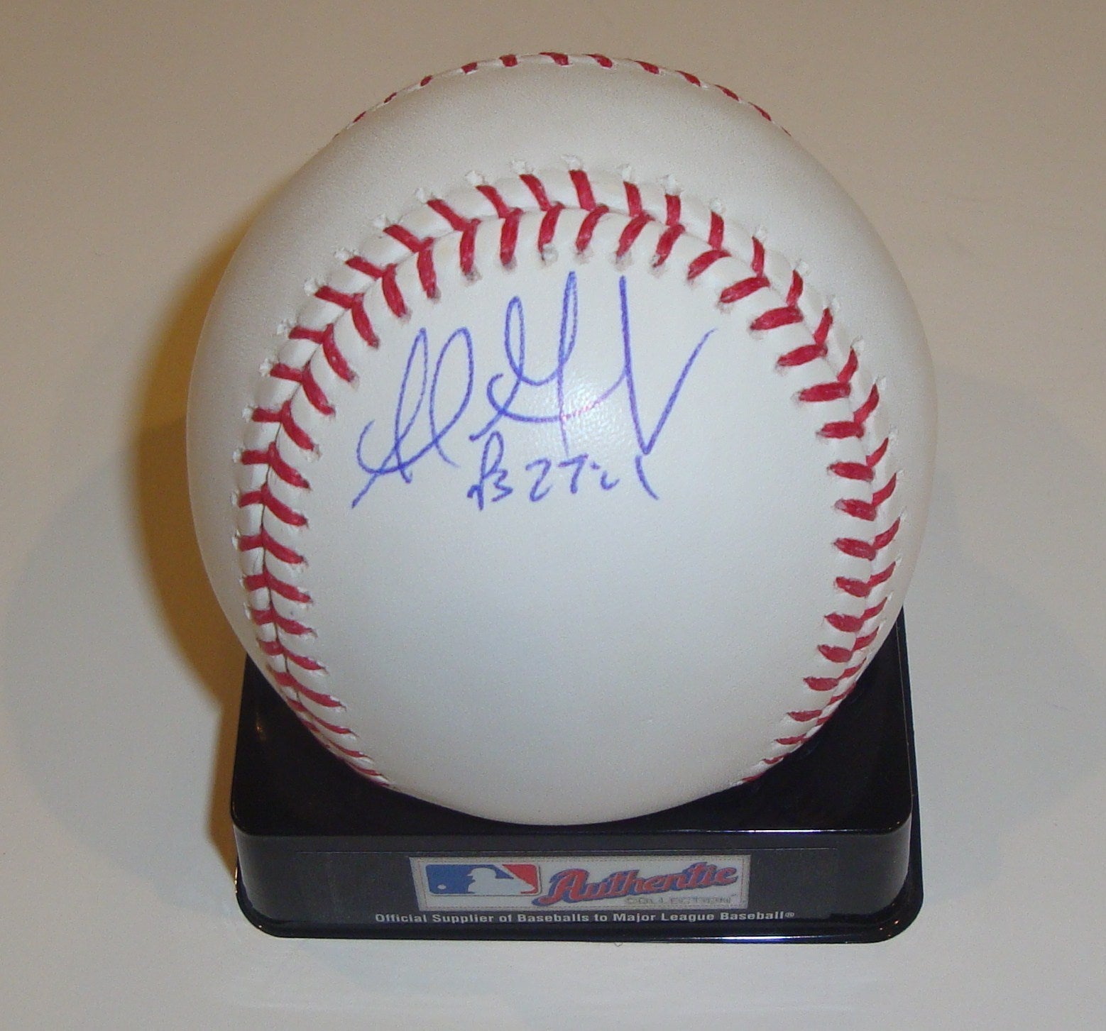 Adrian Gonzalez Signed Baseball w/COA Official MLB Boston Red Sox
