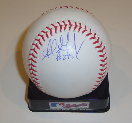 Adrian Gonzalez Signed Baseball w/COA Official MLB Boston Red Sox