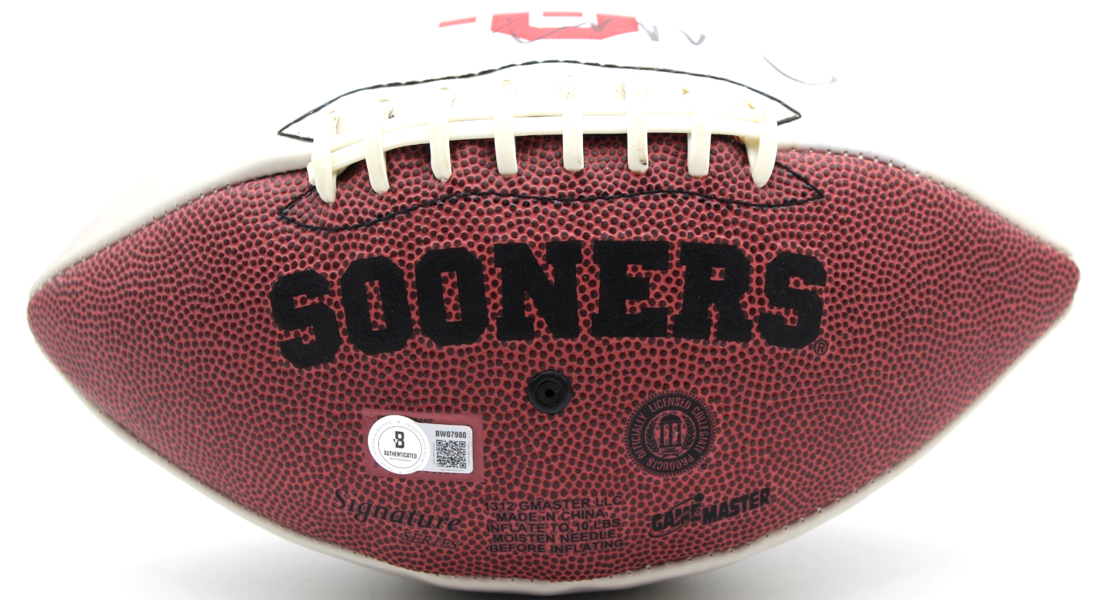 DeMarco Murray Signed Oklahoma Sooners Logo Football w/Beckett BAS BW07980