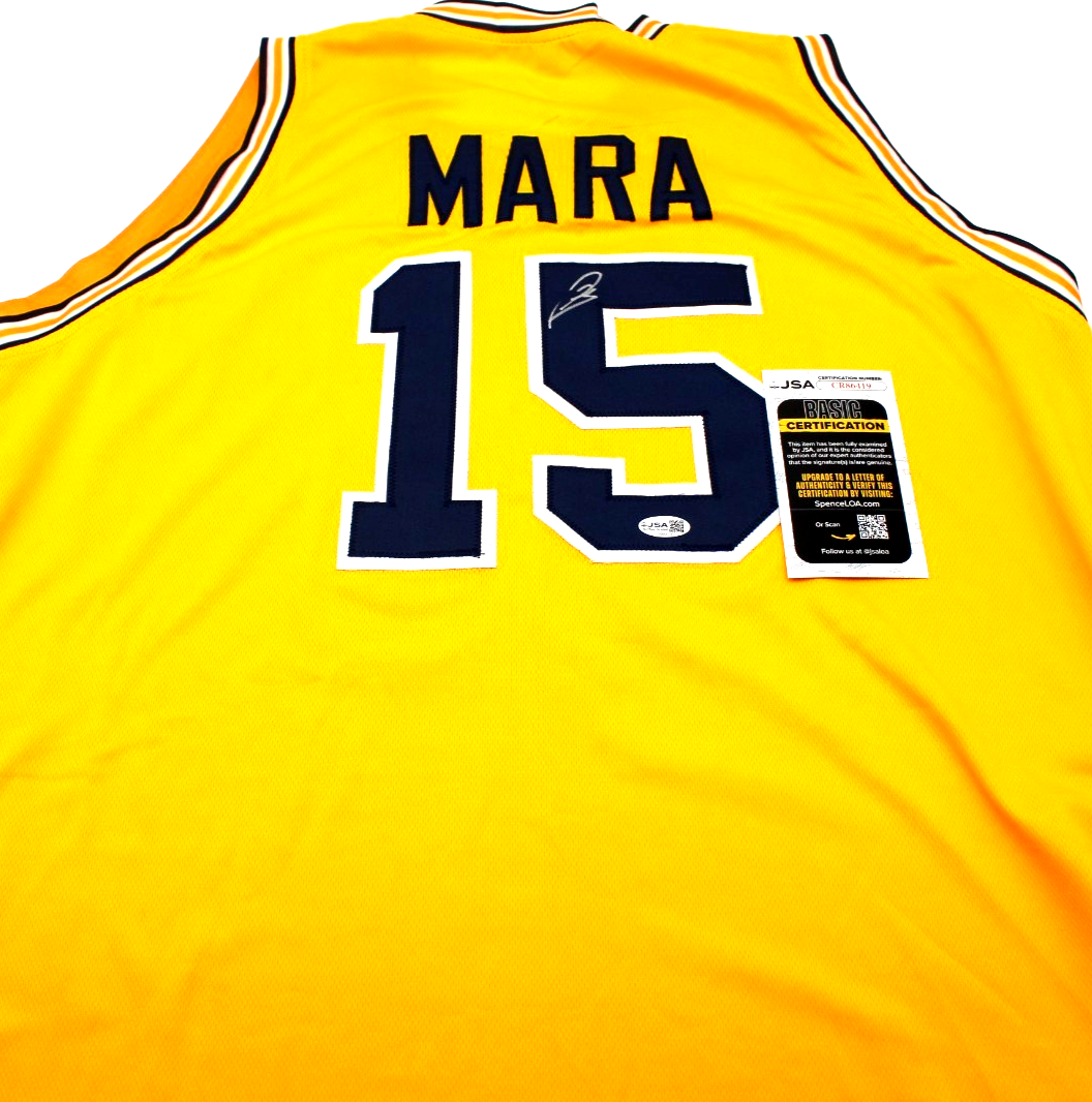 Aday Mara Signed Custom Michigan Wolverines Basketball Jersey w/JSA COA CR86419