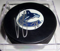 Victor Oreskovich Signed Vancouver Canucks Puck w/COA B