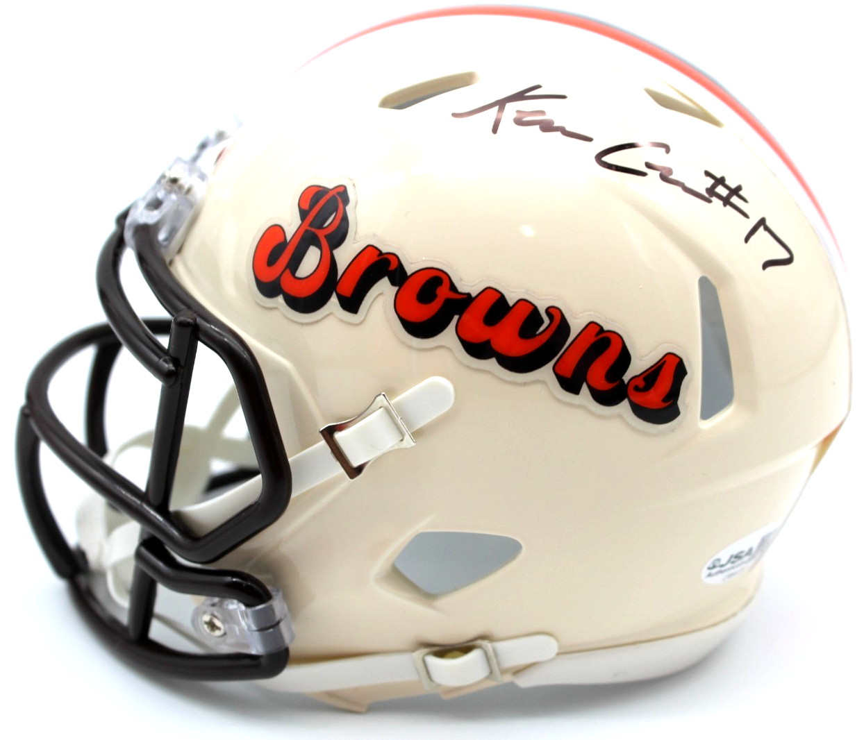 Kevin KC Concepcion Signed Cleveland Browns Retro Mini Helmet w/JSA COA CR86330