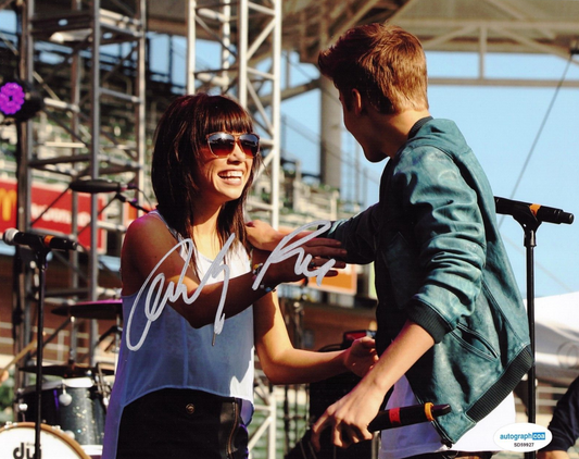 Carly Rae Jepsen Call Me Maybe Signed 8x10 Photo w/ACOA SD59927
