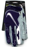 Nike Promo Vapor Jet Football Gloves Kansas State DA2026 Size Medium Purple Gray