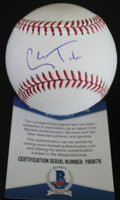 Cole Tucker Pittsburgh Pirates Signed Major League Baseball W/Beckett COA Y80679