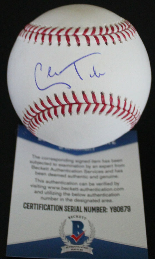 Cole Tucker Pittsburgh Pirates Signed Major League Baseball W/Beckett COA Y80679