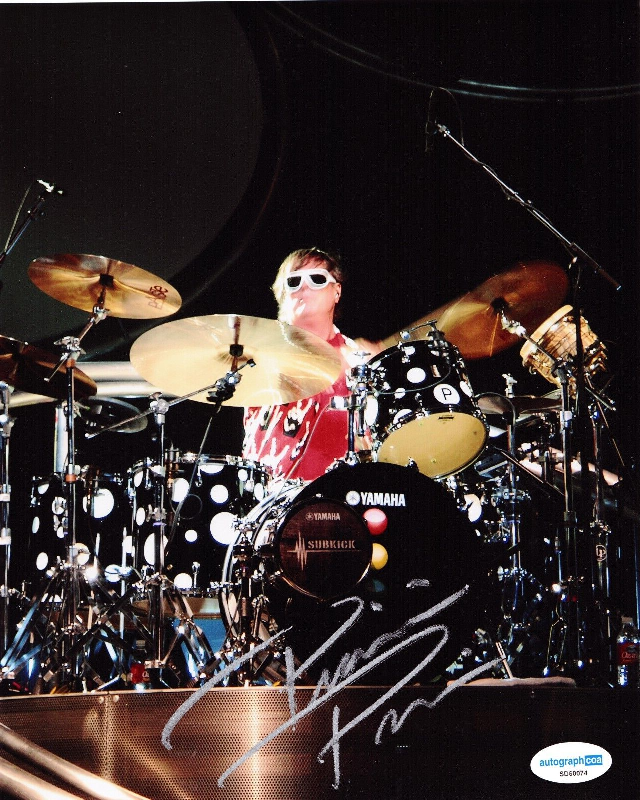 Prairie Prince Journey Rock N Roll Drummer Signed 8x10 Photo w/ACOA SD60074