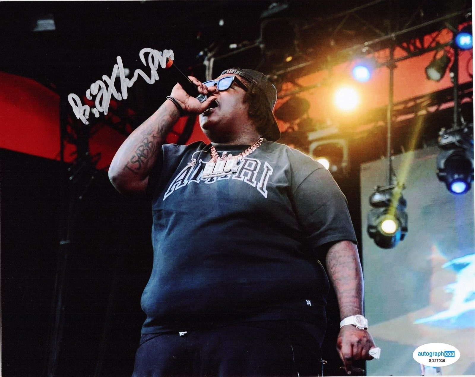 Bigxthaplug Signed 8x10 Photo Texas Whip It MmhmmHip Hop Rap w/ACOA SD27030