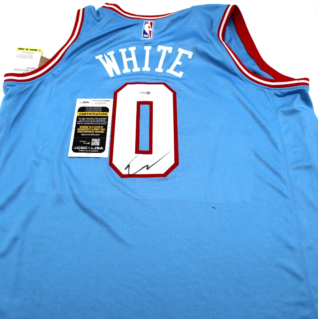 Coby White Signed Chicago Bulls Brand New Blue XL Jersey W/JSA COA CJ83227