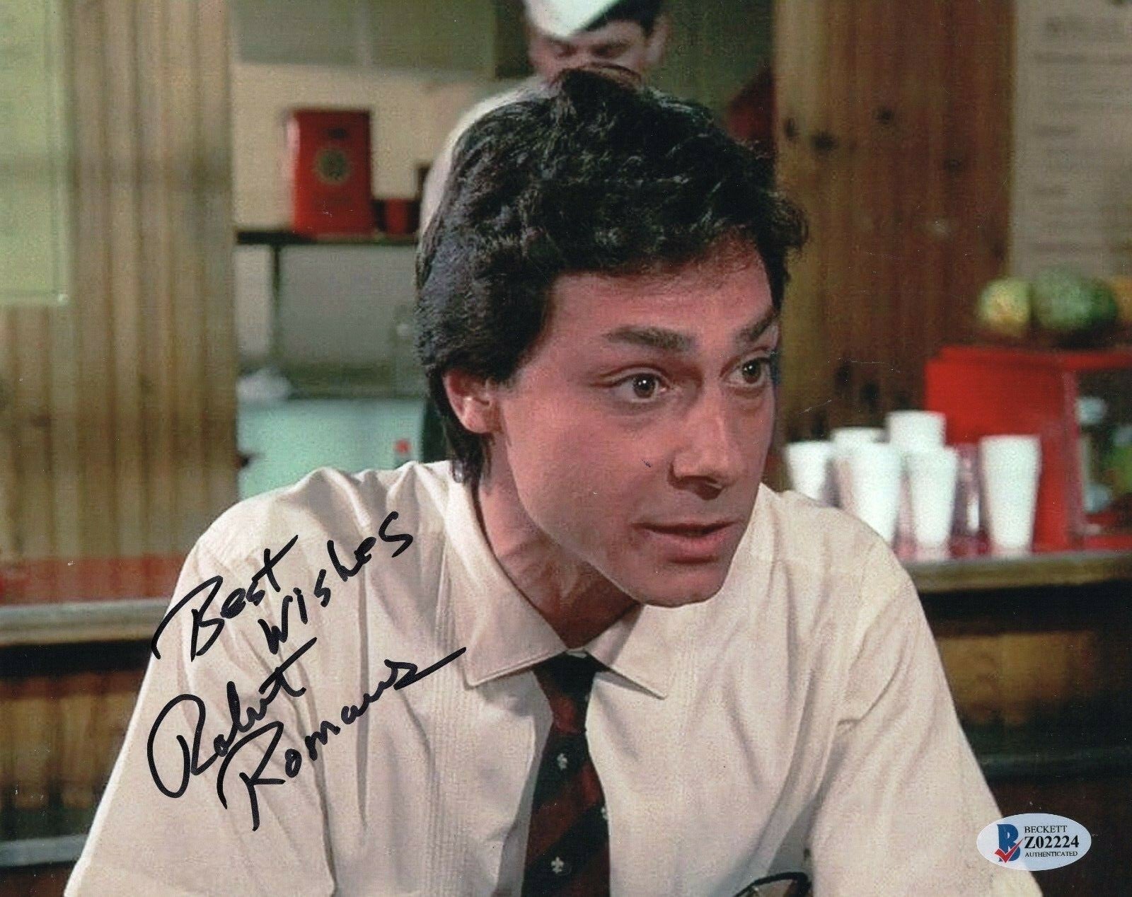 Robert Romanus Signed Fast Times at Ridgemont 8x10 Photo w/Beckett COA Z02224