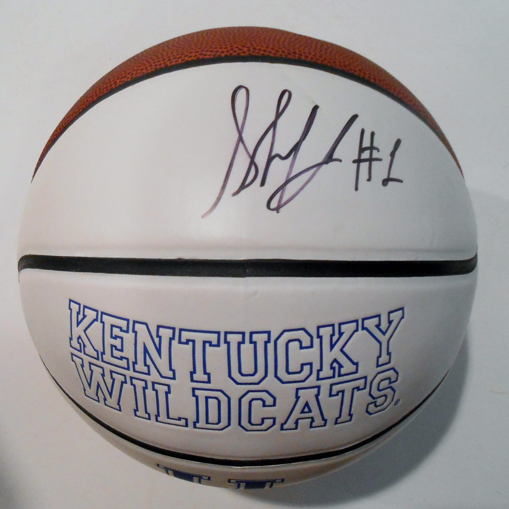 Skal Labissiere Signed Kentucky Wildcats Logo Basketball w/JSA COA SD08610