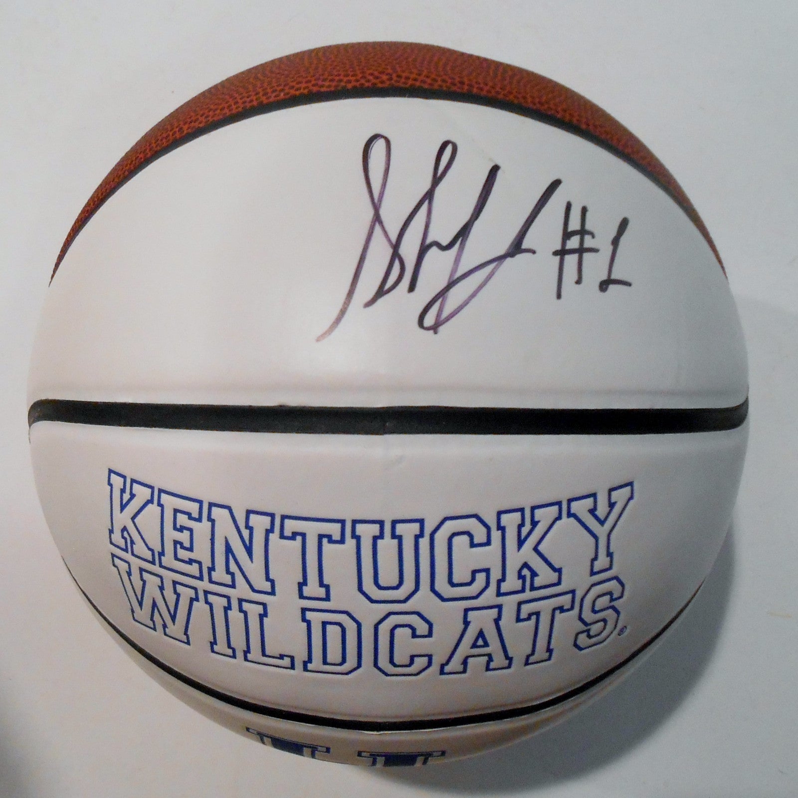 Skal Labissiere Signed Kentucky Wildcats Logo Basketball w/JSA COA SD08610
