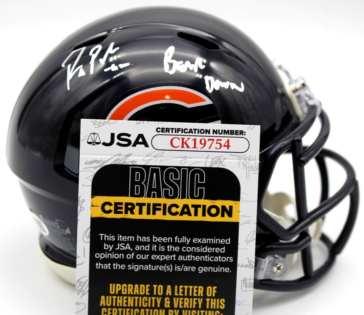 Ryan Poles Chicago Bears GM Signed Mini Football Helmet w/JSA COA CK19754