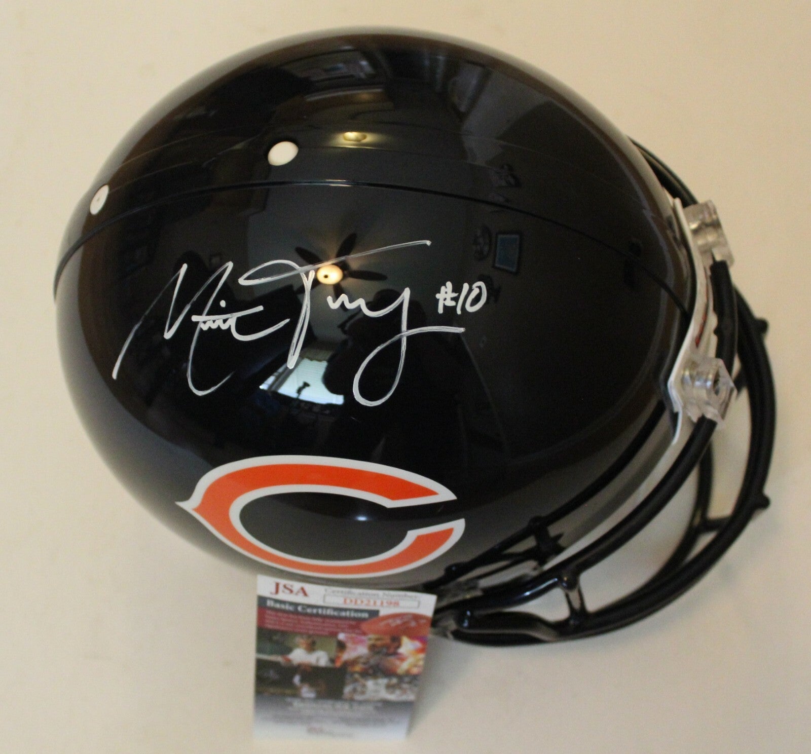 Mitch Trubisky Signed Chicago Bears Authentic Full Size Helmet w/JSA COA Proof