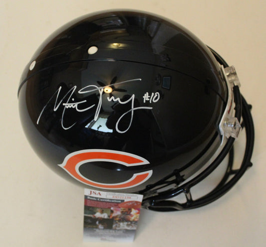 Mitch Trubisky Signed Chicago Bears Authentic Full Size Helmet w/JSA COA Proof