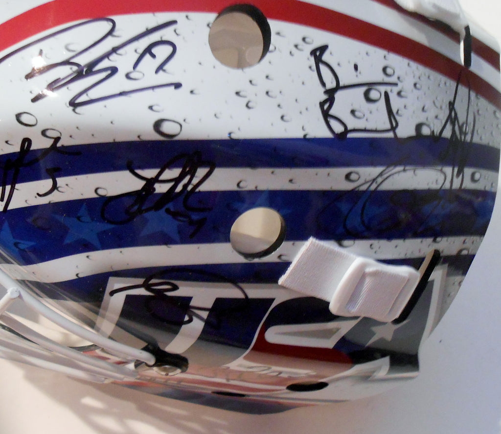 2016 World Cup of Hockey Signed Team USA Goalie Mask w/COA #1