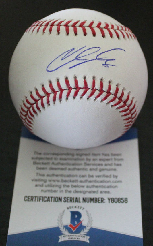 Colton Welker Colorado Rockies Signed Major League Baseball w/Beckett COA Y80658