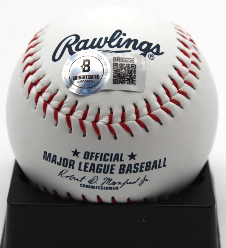 Braden Montgomery Signed White Sox Major League Logo Ball w/Beckett BAS BR93236