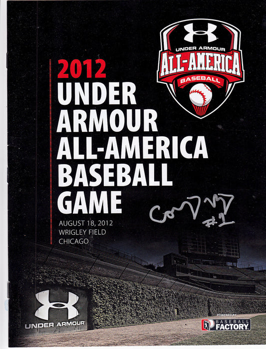 Corey Ray Signed 2012 Under Armour Baseball All American Game Program
