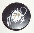 Michal Rozsival signed 2016-17 Chicago Blackhawks souvenir puck w/coa #32