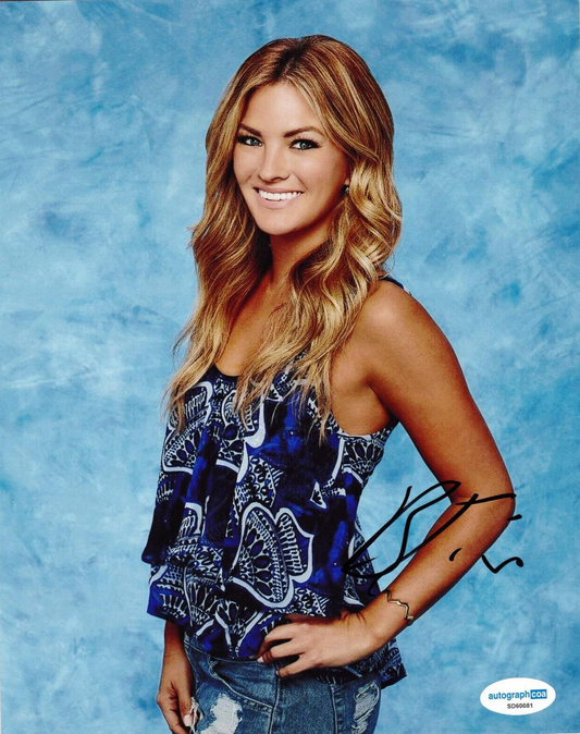 Becca Tilley The Bachelor TV Show Contestant Signed 8x10 Photo w/ACOA SD60081