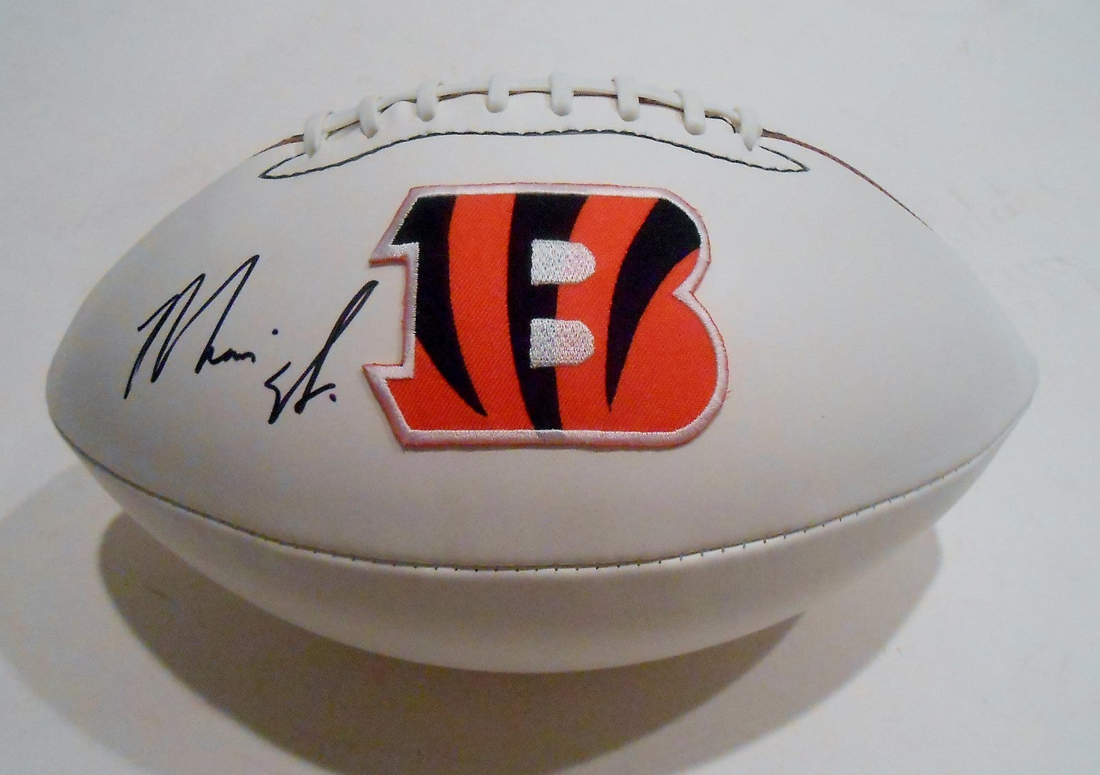 Mario Alford Signed Cincinnati Bengals Logo Football w/COA 2015 NFL Draft