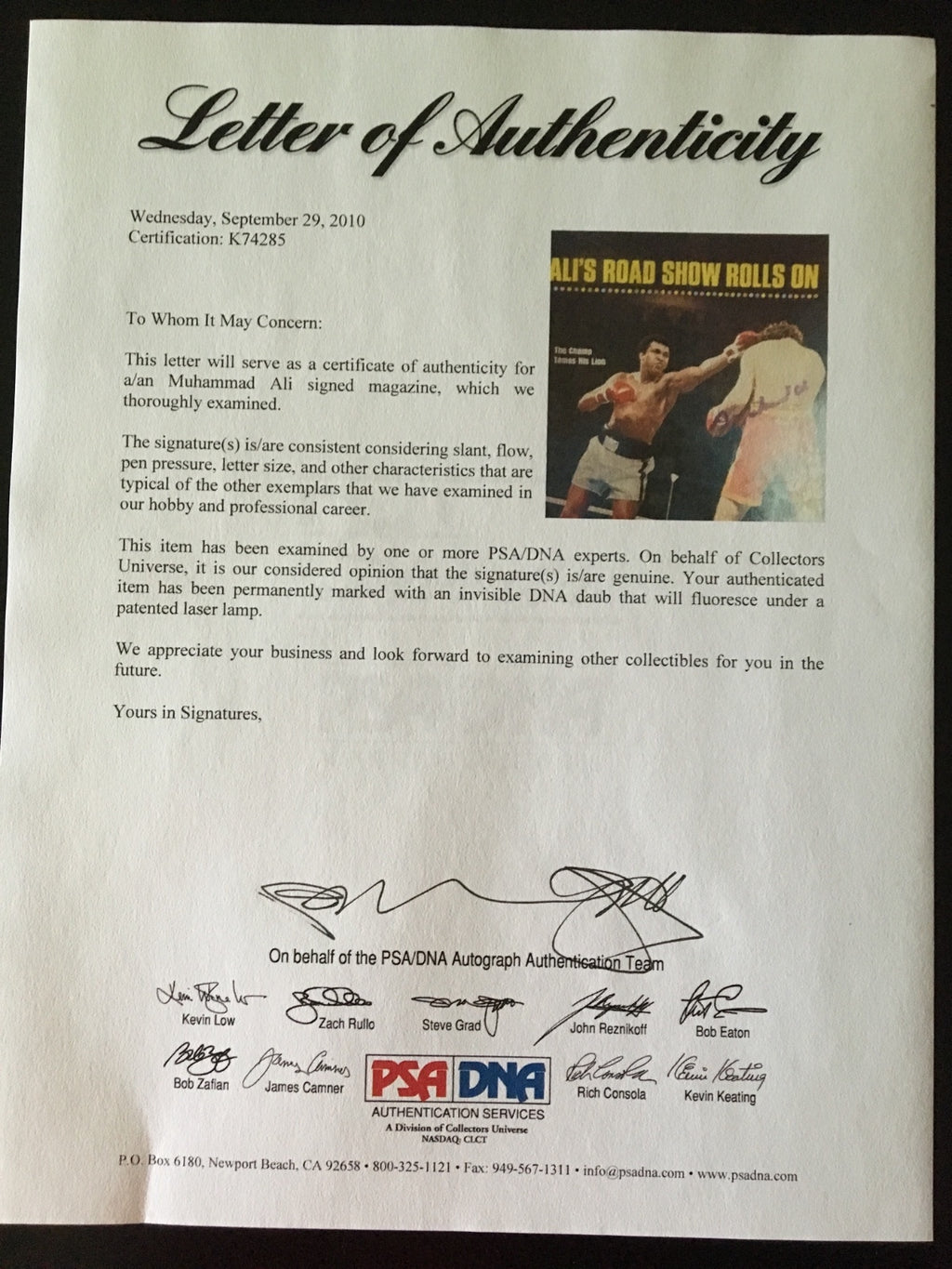 Muhammad Ali Signed Sports Illustrated Magazine Cover w/PSA DNA LOA