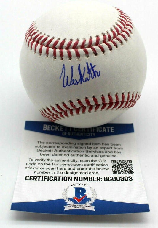 Wes Kath Signed Official Major League Baseball w/Beckett COA BC90303 White Sox
