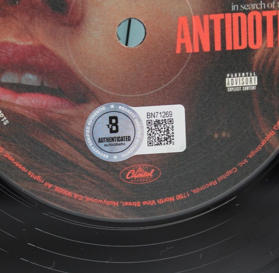 Fletcher Signed Antidote Vinyl Record Album LP W/BECKETT COA BAS BN71269