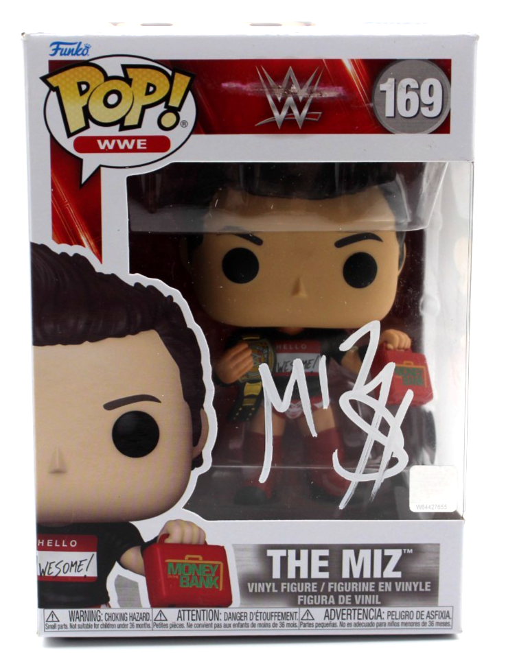The Miz Michael Mizanin Signed WWE Funko Pop 169 w/Beckett COA BU41122