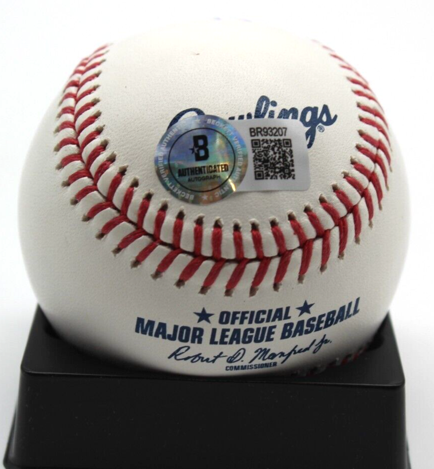 Matt Shaw Signed Official Major League Baseball Chicago Cubs w/Beckett BR93207