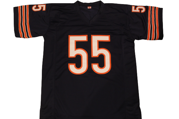 Lance Briggs Signed Chicago Bears Blue Custom Jersey w/Beckett COA 