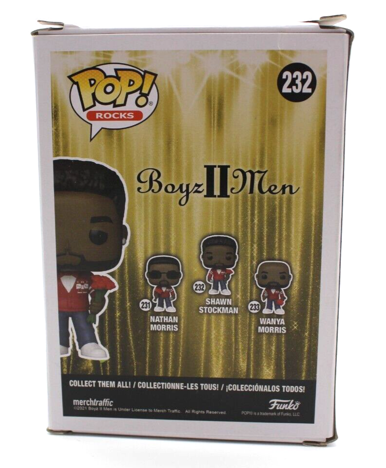 Shawn Stockman Boyz II Men #232 Signed Funko Pop Rocks w/Beckett COA BP89912