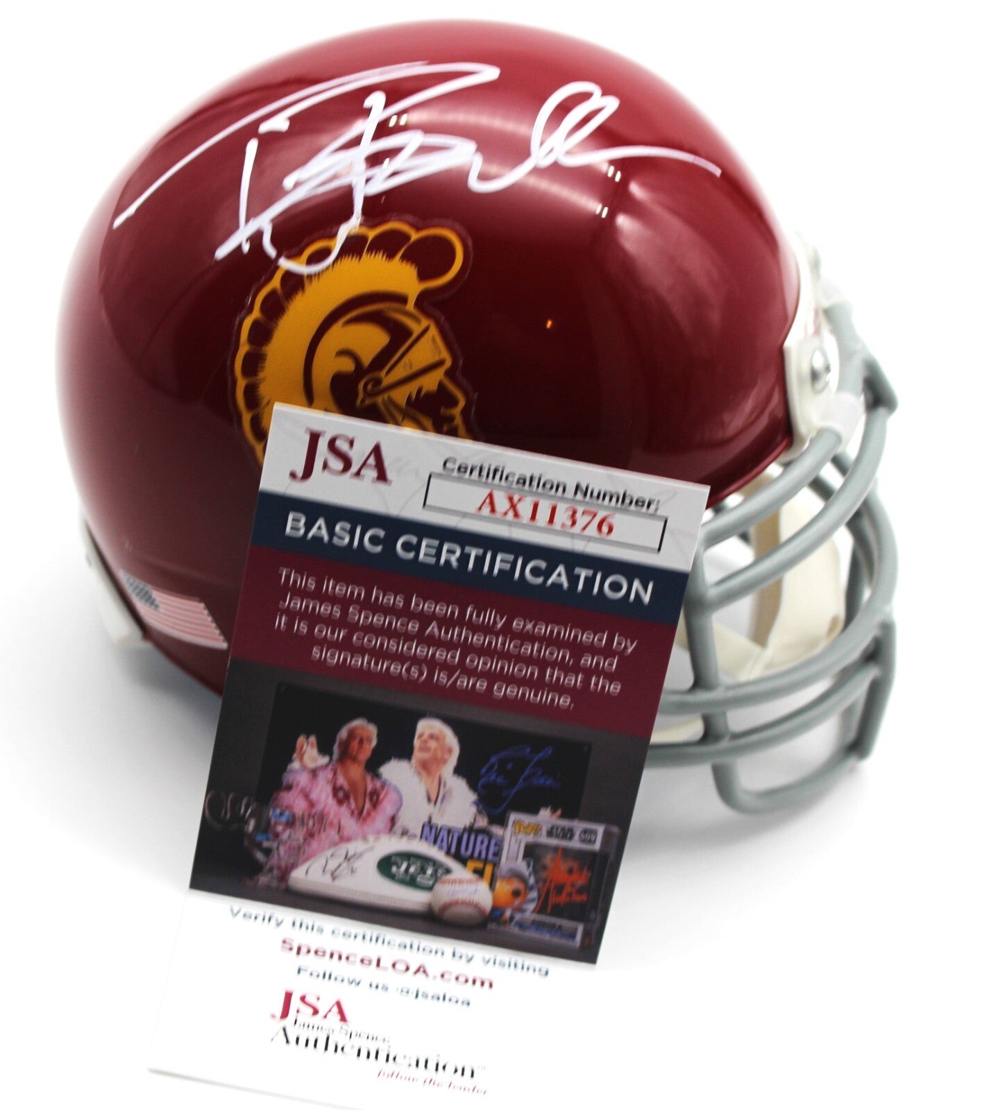 Tony Boselli Signed USC Trojans Mini Football Helmet w/JSA COA AX11376