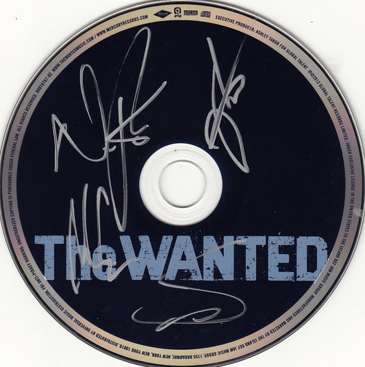 The Wanted Group Signed CD w/coa Proof Nathan Tom Siva and Jay