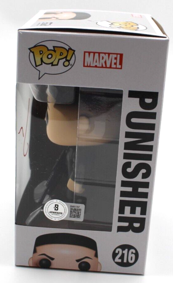 Jon Bernthal Signed Punisher Daredevil Funko Pop 216 w/Beckett COA BM61797