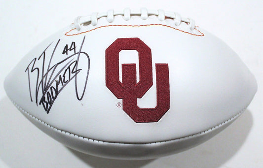 Brendan Radley-Hiles Oklahoma Sooners Signed Logo Football W/COA