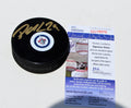 Patrik Laine Signed 2016 Winnipeg Jets NHL Puck w/JSA COA Proof Rookie