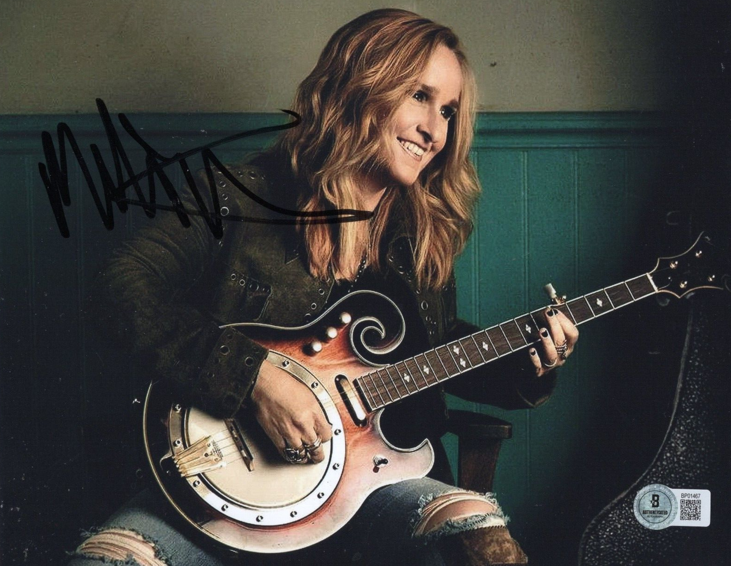 Melissa Ethridge Signed Country Music Star 8x10 Photo w/Beckett COA BP01467