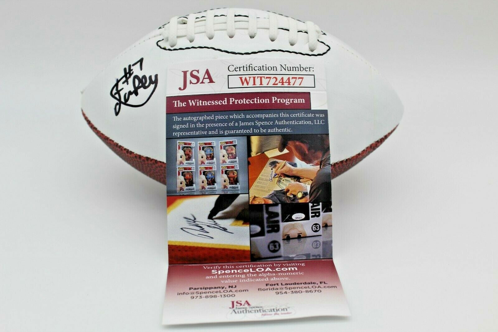 Isaiah Foskey Signed Notre Dame Fighting Irish MINI Football w/JSA COA 9/18/21