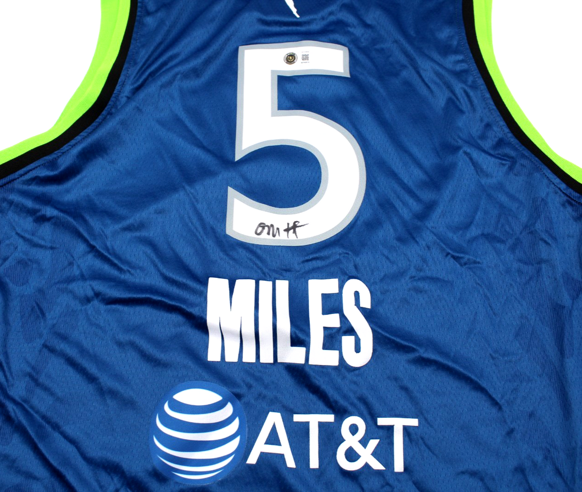 Olivia Miles Signed Minnesota Lynx Large Jersey W/Beckett BAS COA BY018636