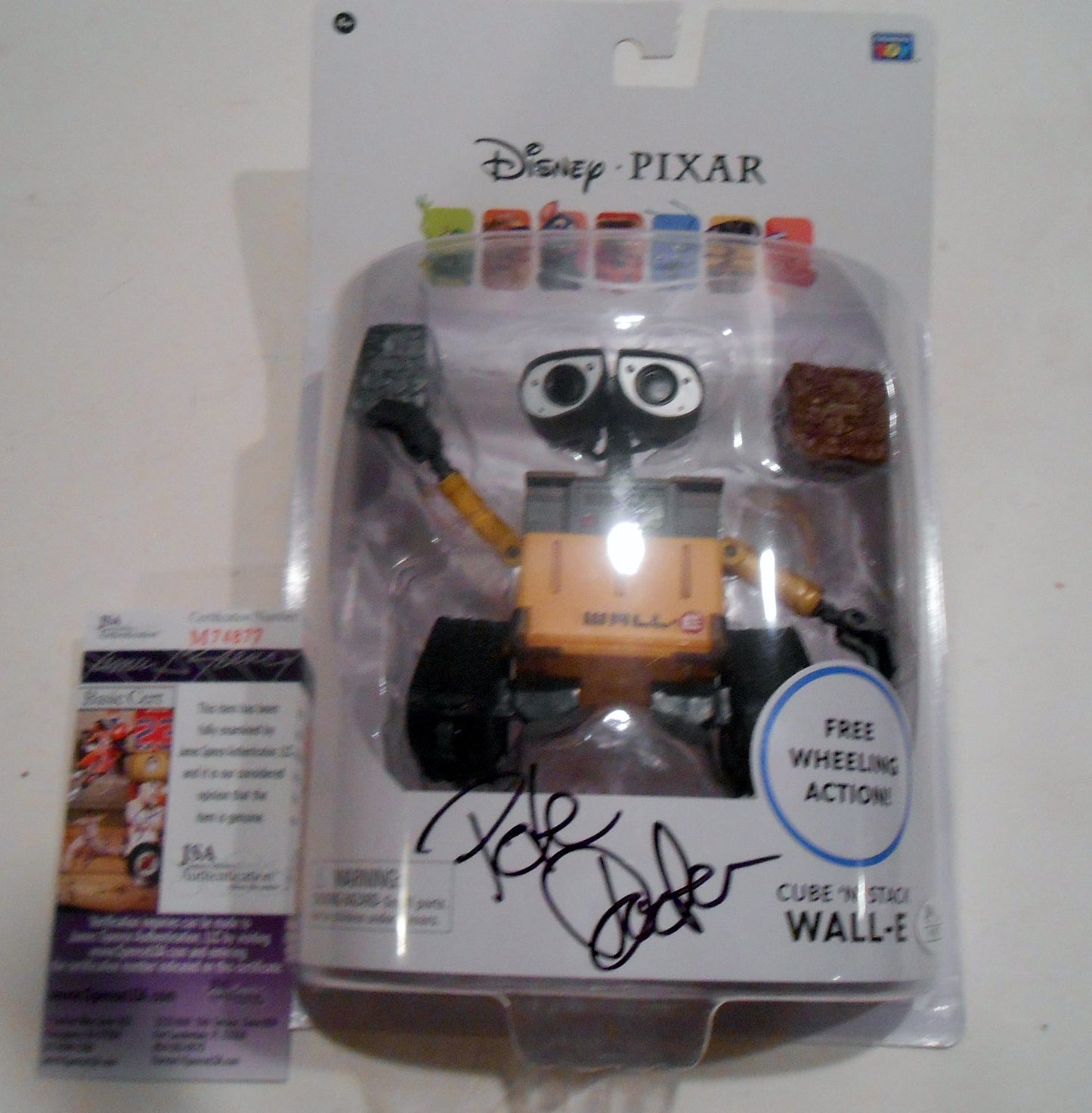 Pete Docter Signed WALL-E Toy w/JSA COA Toy Story Monsters. Inc