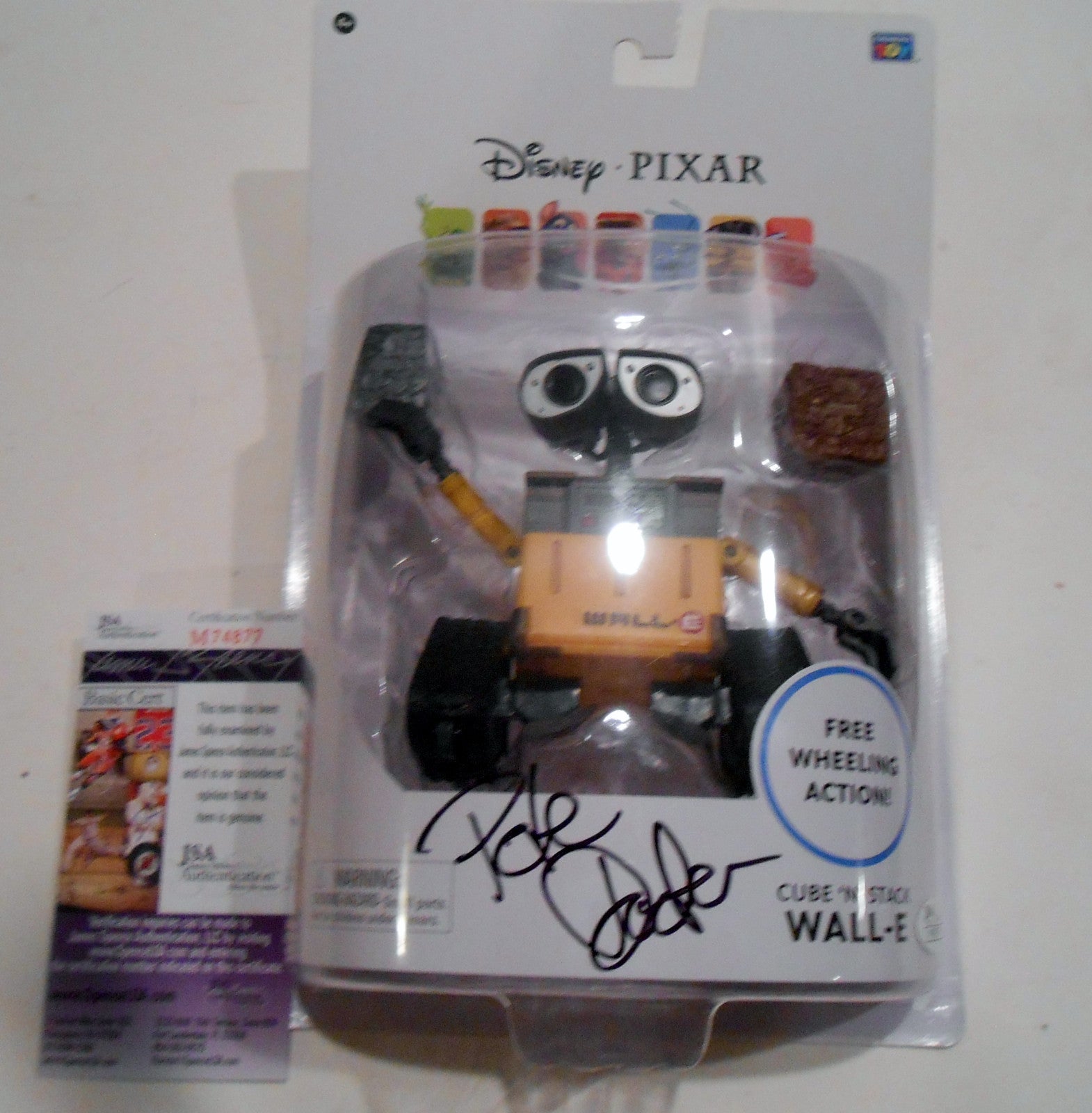 Pete Docter Signed WALL-E Toy w/JSA COA Toy Story Monsters. Inc